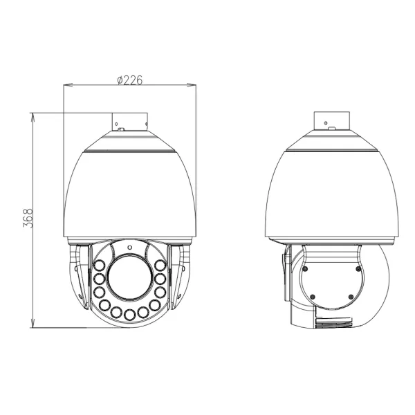 PTZ-видеокамера 8Мп RVi-2NCZ80740 (6.5-260)