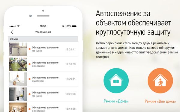 Миниатюрная панорамная IP-камера 3Мп Ezviz C6P (1.2 мм) c эффектом «рыбий глаз»