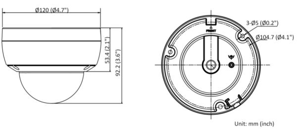 Антивандальная IP-камера 2Мп HiWatch DS-I252M (4 мм)
