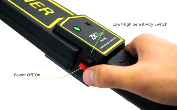 Металлодетектор ручной ZKTeco ZK-D100S с аккумулятором Ni-Mh, 250 мАч