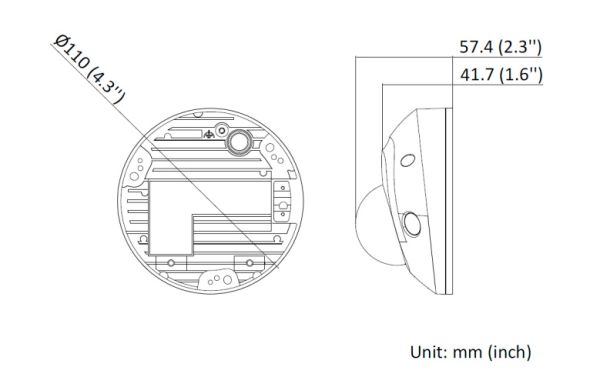Миникупольная IP-видеокамера 2Мп HikVision DS-2CD2523G2-IS(D) (2.8 мм) с технологией AcuSense