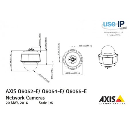 Сетевая уличная IP-видеокамера Axis Q6055-E