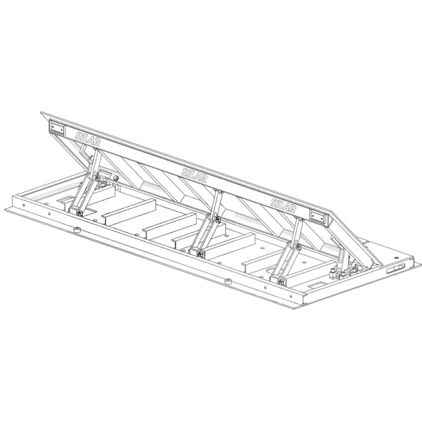 Дорожный блокиратор Silar ПЗП 4000 ГЗ гидравлический, заглубляемый
