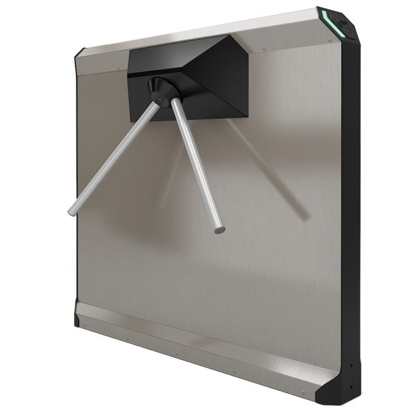 Турникет-дуопод моторизованный тумбовый STOP-COVID-счетчик Rusgate Premier P2-M v.1.2 (с автоматическими планками Антипаника)