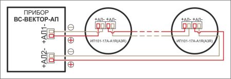 Пожарный извещатель ИП101-17А-A1R, тепловой, адресный, максимально-дифференциальный