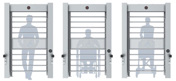 Полноростовой распашной турникет Блокпост Спектр СТ 4 с калиткой