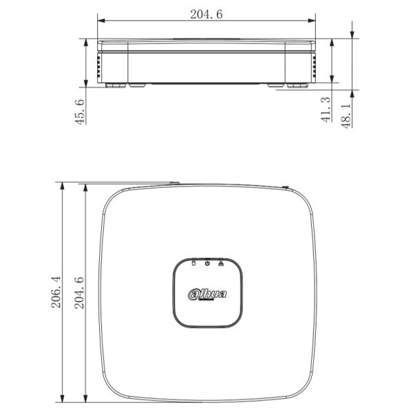 IP-видеорегистратор 4-канальный WizSense Dahua DHI-NVR2104-I2