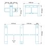 Центральный модуль распашного турникета Блокпост СДВ 1000