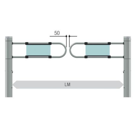 Турникет-калитка моторизованная Came SALOON 40, без створки (821SW-0010)