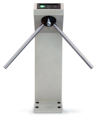 Турникет-трипод PERCo-TTR-04.1G из окрашенной стали, темно-серый (с планками)