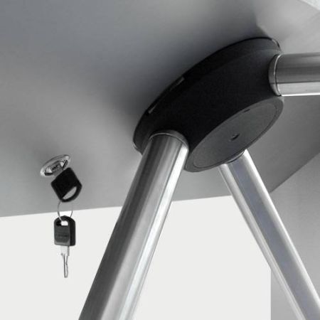 Турникет-трипод тумбовый PERCo-TTD-03.2S из нержавеющей стали (с планками)