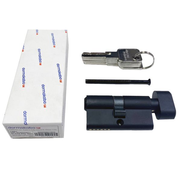 Евроцилиндр dormakaba CBR-1, ключ-вертушка, никель, 5 ключей
