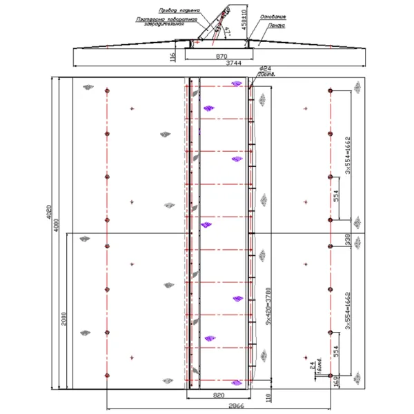 Дорожный блокиратор Silar ПЗП 4000 ГН гидравлический, накладной