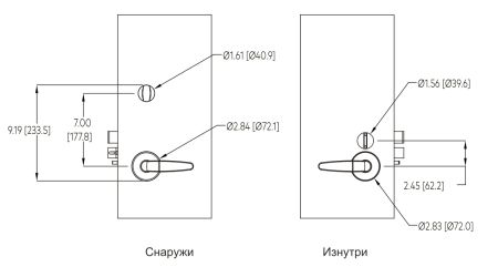 Электронный замок dormakaba Saflok Quantum Pixel (KP2-42KC0C0R3T000A-TC6H)