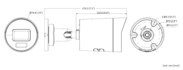 Уличная IP-видеокамера 4Мп HikVision DS-2CD2047G2H-LIU (2.8 мм) с EXIR/LED подсветкой и технологией AcuSense