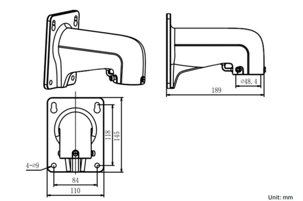 Настенный кронштейн HikVision DS-1618ZJ для PTZ камер