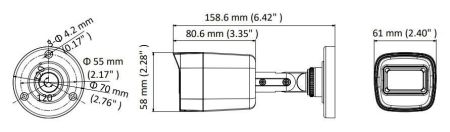 Уличная HD-TVI видеокамера 5Мп HikVision DS-2CE16H8T-ITF (2.8 мм) с EXIR-подсветкой до 30 м
