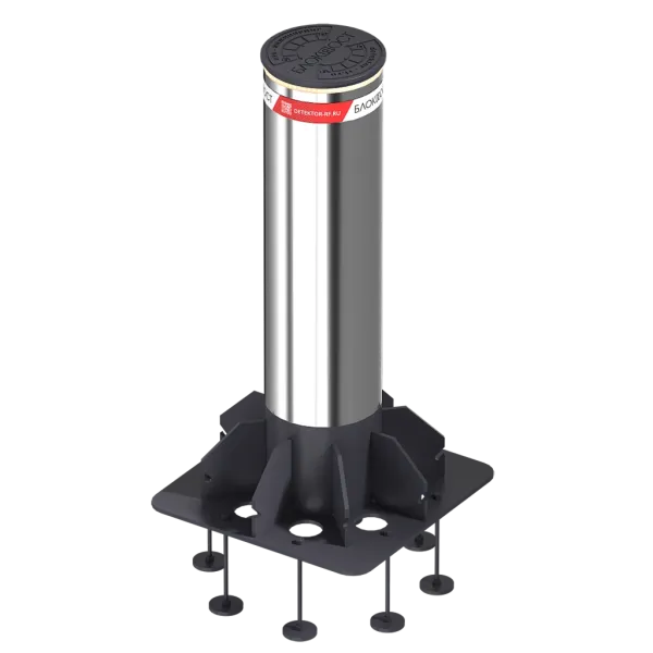 Противотаранный боллард Блокпост К12 стационарный из нержавеющей стали