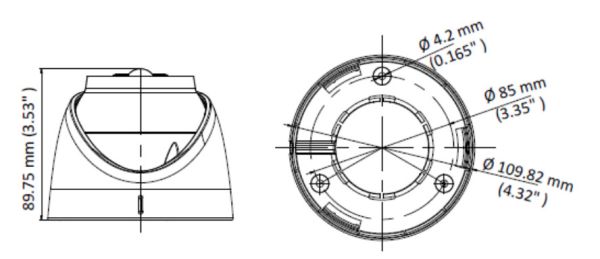 Купольная уличная 2Мп HD-TVI видеокамера HiWatch DS-T213(B) (2.8 мм) с PIR-датчиком