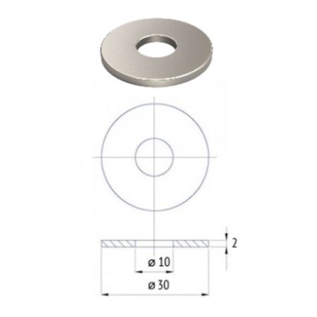 Шайба для колесоотбойника 10 мм