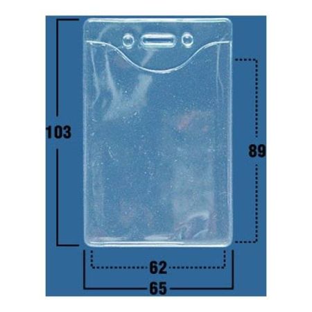 Карман мягкий прозрачный, вертикальный (65х103)