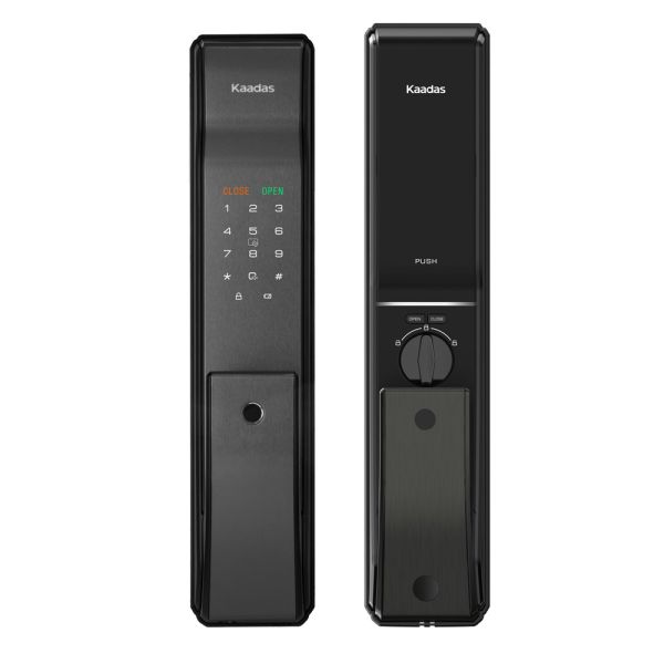 Электронный биометрический замок Kaadas K9-5W Black со встроенным Wi-Fi модулем, черный