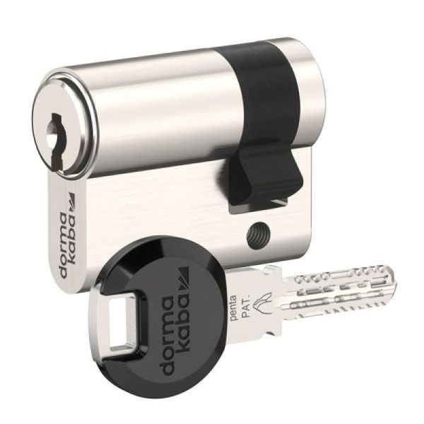 Полуцилиндр dormakaba penta, никель, 3 ключа