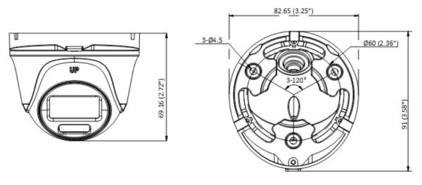 Уличная 2Мп HD-TVI видеокамера HiWatch DS-T203L (3.6 мм) ColorVu