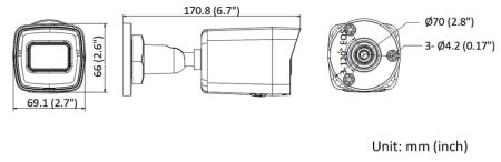 Уличная IP-камера 4Мп HiWatch DS-I400(D) (2.8 мм) с подсветкой EXIR 2.0