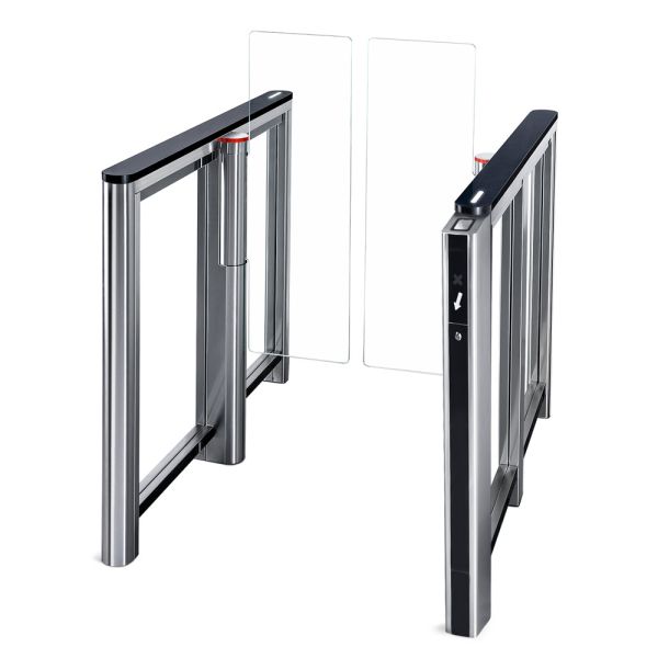 Турникет распашной PERCo ST-11M «Скоростной проход» со сканером штрихкода, крышками из искусственного камня и створками 300 мм, высотой 1300 мм