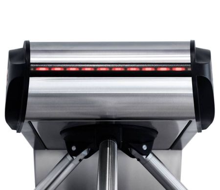 Электронная проходная PERCo-KT08.3A из нержавеющей стали, с автоматическими планками Антипаника