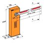 Комплект автоматического шлагбаума FAAC 620/4 RPD со стрелой 3.8 м