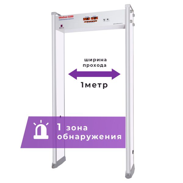 Арочный металлодетектор UltraScan S1000 (ширина прохода 1000 мм)