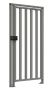 Калитка полноростовая окрашенная Oxgard К-10 (левая)