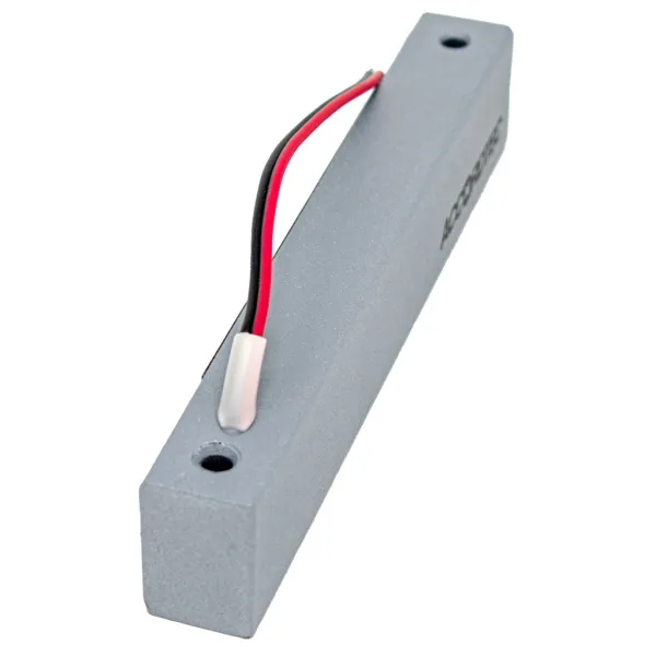 Электромагнитный замок AccordTec ML-100K с уголком, серебряный металлик