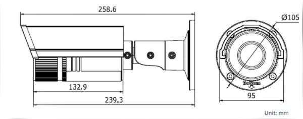 Уличная IP-видеокамера 1.3Мп HiWatch DS-I126 (2.8-12 мм) с ИК-подсветкой до 30 м