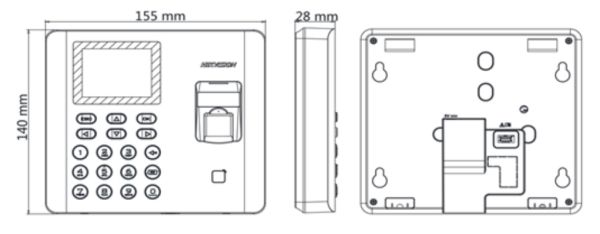 Биометрический терминал учета рабочего времени HikVision DS-K1A802AMF