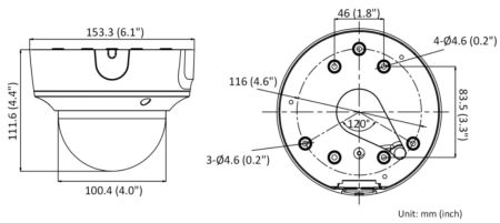 Антивандальная IP-камера 8Мп HiWatch IPC-D682-G2/ZS (2.8-12 мм) с EXIR-подсветкой до 40м