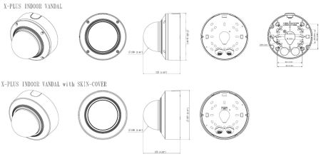 Купольная антивандальная IP-видеокамера 2Мп Wisenet XND-6081RV (2.8-12 мм)