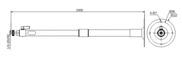 Кронштейн подвесной HikVision DS-1297ZJ для скоростных PTZ камер
