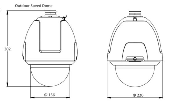 Скоростная поворотная уличная IP-камера 2Мп HikVision DS-2DF5232X-AEL(D) с 32х оптическим увеличением