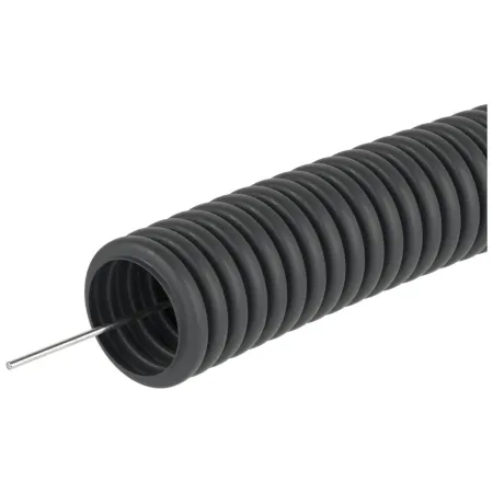 Труба ПНД легкая черная D=32 с протяжкой, не распространяющая горение