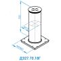 Противотаранный боллард Silar ДПС 27.70.18Г с внешней гидростанцией Противотаранный боллард Silar ДПС 27.70.18Г с внешней гидростанцией
