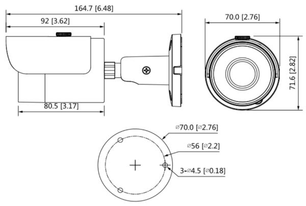 IP-видеокамера уличная 2Мп Dahua DH-IPC-HFW1230SP-0280B-S5