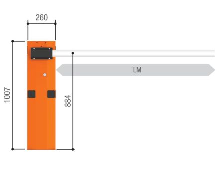 Тумба шлагбаума Came G3750_DX, правосторонняя