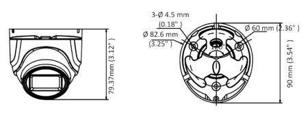 Купольная уличная 8Мп HD-TVI видеокамера HiWatch DS-T803(B) (2.8 мм)