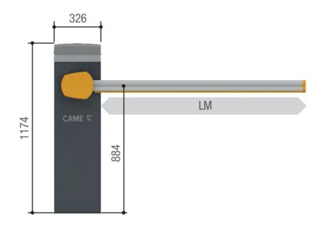 Тумба шлагбаума Came GPX40MGS