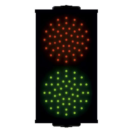 Светофор светодиодный двухсекционный Инфопаркинг ИС-1/12-24, 145 мм, 12 или 24В