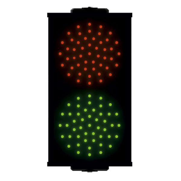 Светофор светодиодный двухсекционный Инфопаркинг ИС-1/12-24, 145 мм, 12 или 24В