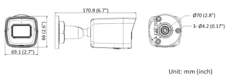 Уличная IP-камера 6Мп HiWatch DS-I650M(B) (4 мм) с микрофоном